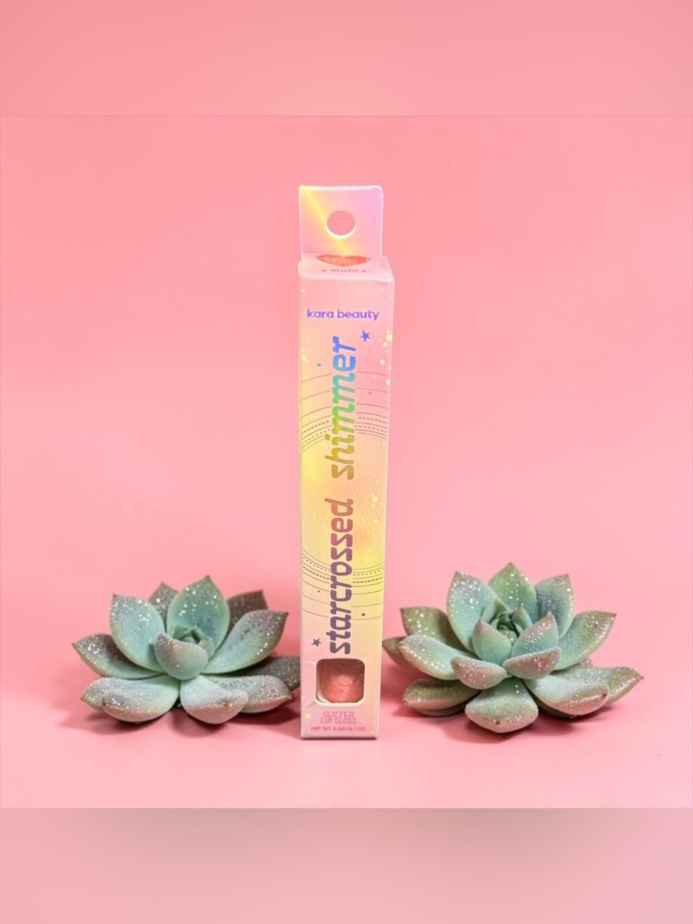 🏷️‼️5/$25🏷️‼️🩷KARA BEAUTY🩷Starcrossed Shimmer Lip Gloss in Blush/NIB